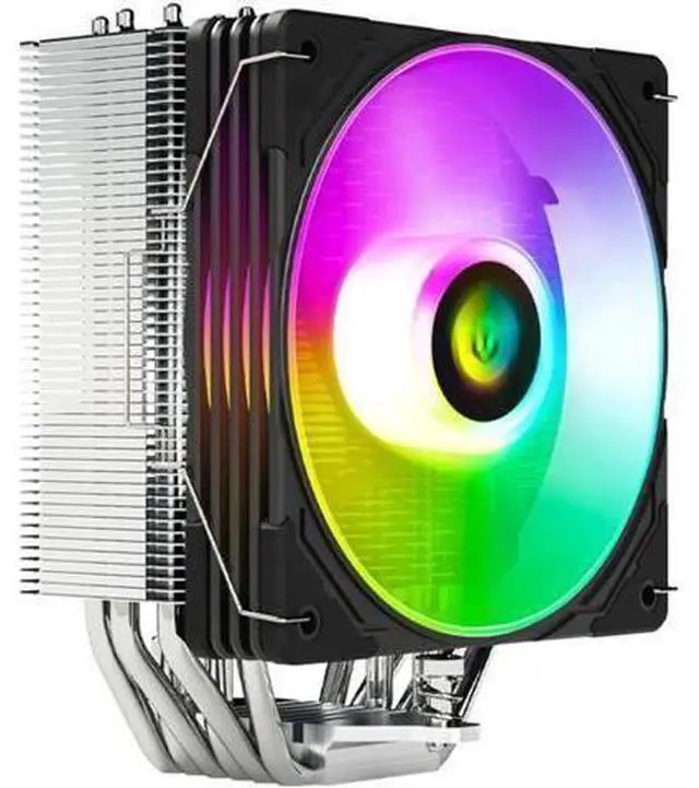 Alt view image 14 of 14 - AS600 6 Heat Pipes CPU Cooler Fan Radiator 4 Pin PWM 5V 3PIN ARGB AURA SYNC CPU Cooling Fan For Intel LGA1700 AM5