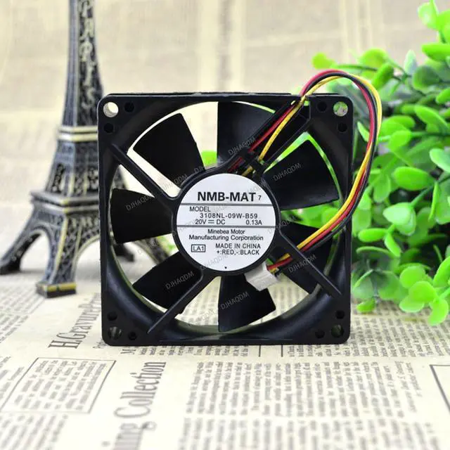 Alt view image 7 of 10 - Compatible for NMB-MAT 3108NL-09W-B59 20V 0.13A 8cm 8020 3-Wire Cooling Fan