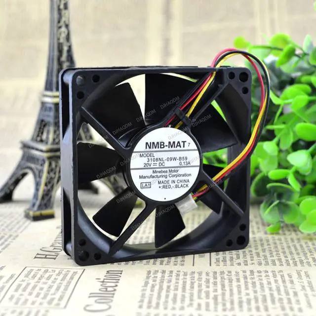 Alt view image 8 of 10 - Compatible for NMB-MAT 3108NL-09W-B59 20V 0.13A 8cm 8020 3-Wire Cooling Fan