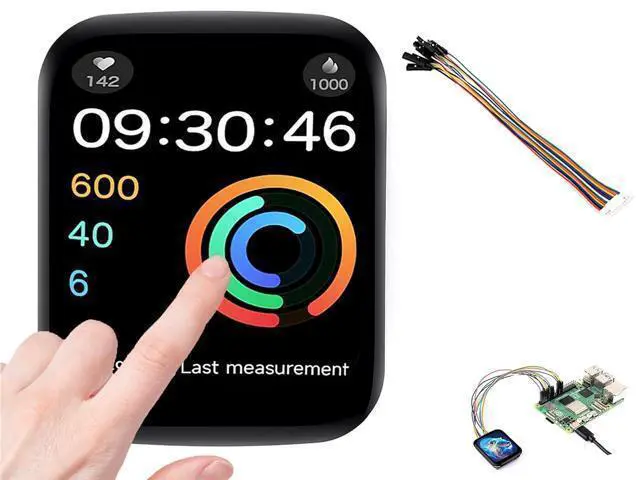 Alt view image 8 of 14 - 1.69inch Touch Round LCD Display Module 240×280 Resolution, IPS Screen 262K Display Color SPI and I2C Communication for Raspberry Pi/Raspberry Pi Pico/ESP32S3/Arduino/STM32