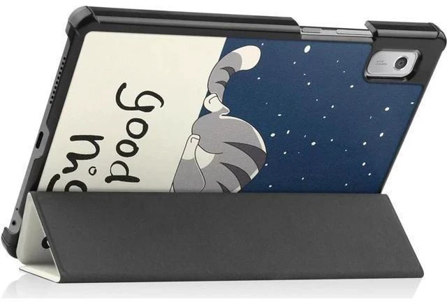 Alt view image 11 of 14 - Case for Lenovo Tab M9 2023 9 inch Tablet Model TB-310XU / TB-310FU, Slim Lightweight Stand Hard Shell Protective Cover with Stylus Pen Lazy Cat