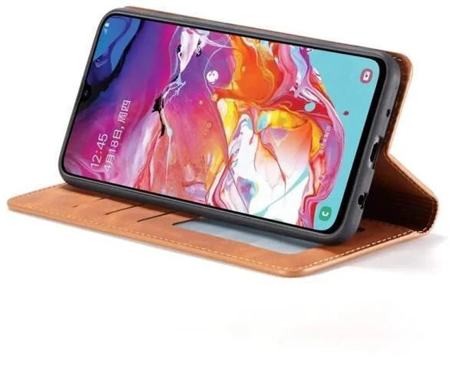 Alt view image 8 of 12 - Samsung Galaxy M10 Case Galaxy A10 Phone Leather Cover (Not Fit A10E) with Holder & Card Slots & Wallet for Samsung Galaxy A10 6.2" Brown