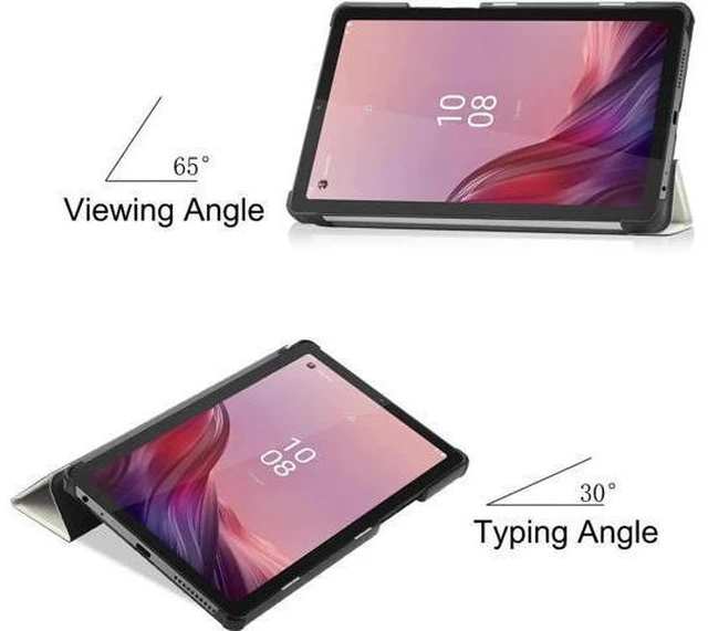 Alt view image 14 of 14 - Case for Lenovo Tab M9 2023 9 inch Tablet Model TB-310XU / TB-310FU, Slim Lightweight Stand Hard Shell Protective Cover with Stylus Pen Lazy Cat