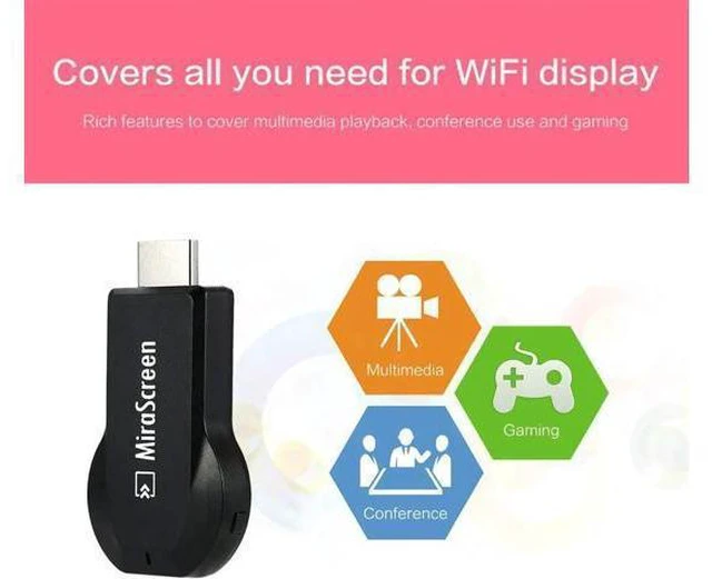 Alt view image 10 of 14 - MiraScreen Dongle 1080P HDMI WiFi Display Adapter Support DLNA Airplay Miracast Display Dongle Streaming Media Player with HDMI Plug for iPhone Android Phone Notebook Tablet PC to HDTV Monitor