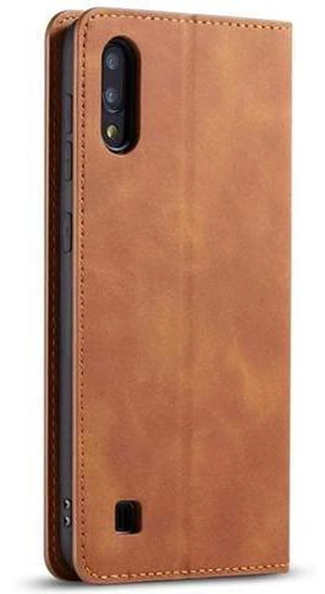Alt view image 12 of 12 - Samsung Galaxy M10 Case Galaxy A10 Phone Leather Cover (Not Fit A10E) with Holder & Card Slots & Wallet for Samsung Galaxy A10 6.2" Brown