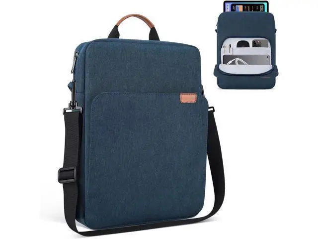Alt view image 8 of 14 - 9-11 Inch Tablet Shoulder Bag Carrying Case for 11" iPad Pro M4/ iPad Air 11" M3 M2 2025 2024, iPad A16 11" 2025, New Amazon Fire Max 11/10.1" Fire HD 10 Plus, Vertical Laptop Sleeve Handbag