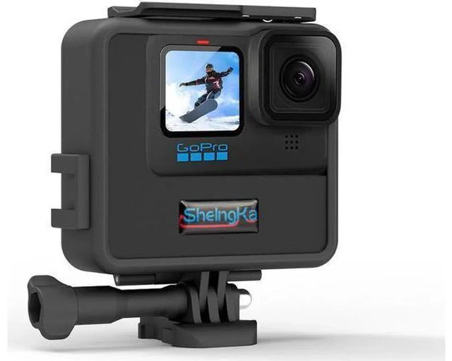 Alt view image 8 of 14 - Extended Battery for GoPro Hero 9 / GoPro 10 Black Extra Battery with Shockproof Protective Frame Housing Case Cover Shell with Side Power Bank