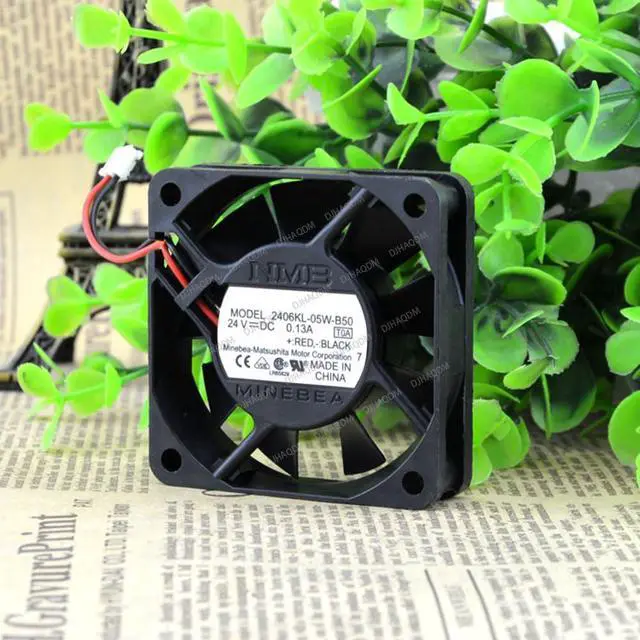 Alt view image 5 of 8 - Compatible for NMB-MAT 2406KL-05W-B50 24V 0.13A 6cm 6015 2-Wire Cooling Fan