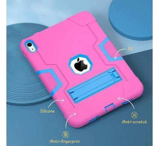 Alt view image 9 of 14 - iPad 10th Generation Case, iPad 10th Generation Case 2022, Protective Case for iPad 10th Generation with Kickstands + Stylus Pen, Shockproof Cover for New iPad 10.9 Inch Case 2022 Rose Red