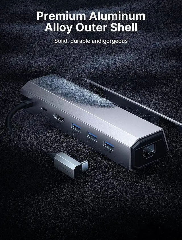 Alt view image 10 of 14 - JSAUX Docking Station for Steam Deck/ROG Ally, 6-in-1 Steam Deck Dock with HDMI 2.0 4K@60Hz, Gigabit Ethernet, 3 USB-A 3.0 and 100W USB-C Charging Port, Compatible with Steam Deck OLED-HB0603