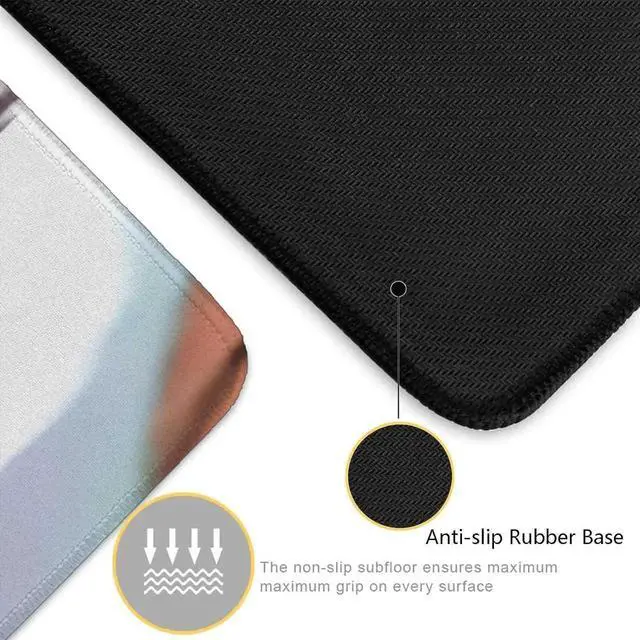 Alt view image 9 of 14 - Anime Mouse Pad Luffygear 5 Extended Gaming Desk Pad with Stitched Edges Large Mouse Mat with Non-Slip Rubber Base for Work & Gaming Office & Home 31.5x15.7 inch