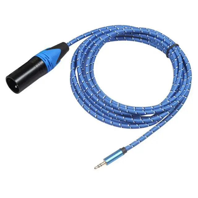 Alt view image 6 of 6 - 3.5mm Audio Cable High-Shield Fidelity Oxygen-Free Copper Adapter Cable for Speakers Amplifiers Mobile Phones Laptops Mp3