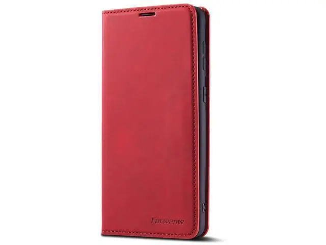 Alt view image 9 of 14 - Case for Samsung Galaxy S25 5G 6.2 inch Premium PU Leather Phone Cover with Card Holder Stand, Shockproof Flip Wallet Cover Red