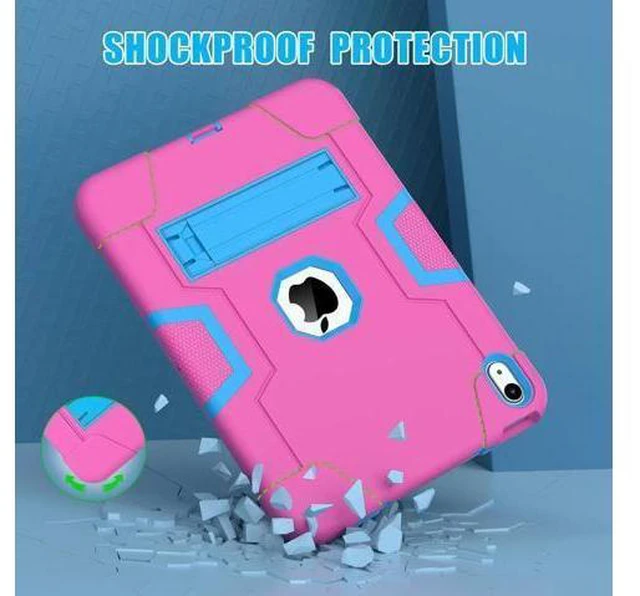 Alt view image 10 of 14 - iPad 10th Generation Case, iPad 10th Generation Case 2022, Protective Case for iPad 10th Generation with Kickstands + Stylus Pen, Shockproof Cover for New iPad 10.9 Inch Case 2022 Rose Red