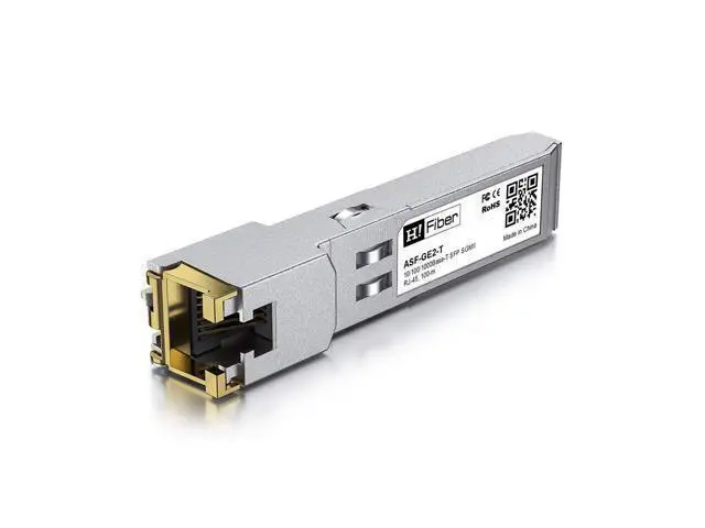 Alt view image 8 of 12 - H!Fiber Auto-Negotiation SFP to RJ45 Module, 10/100/1000BASE-T Ethernet Transceiver for Cisco GLC-T(10/100/1000)/SFP-GE-T(10/100/1000), Cisco Meraki and More, up to 100m (328 Ft),2 Pack