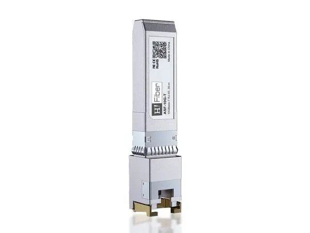 Alt view image 7 of 12 - H!Fiber 10Gb SFP+ RJ45 Transceiver, 10Gbase-T SFP+ Ethernet Copper Module Support 10G/5G/2.5G, CAT.6a/7, 30m, for Cisco SFP-10G-T-S, Ubiquiti UF-RJ45-10G, UniFi, TP-Link, Fortinet, Netgear, D-Link