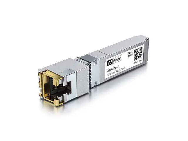 Alt view image 8 of 12 - H!Fiber 10Gb SFP+ RJ45 Transceiver, 10Gbase-T SFP+ Ethernet Copper Module Support 10G/5G/2.5G, CAT.6a/7, 30m, for Cisco SFP-10G-T-S, Ubiquiti UF-RJ45-10G, UniFi, TP-Link, Fortinet, Netgear, D-Link