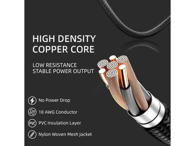 Alt view image 11 of 14 - Black Sleeved PSU Extension Cable Kit, 18AWG, 35cm, ATX 24Pin + 4+4Pin EPS + 6+2Pin PCI-E with Cable Combs