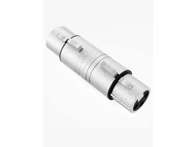 Alt view image 10 of 14 - [5-Pair XLR Female to Female & XLR Male to Male 3PIN Adapter Connector Compatible Microphone,Mixer,Silver