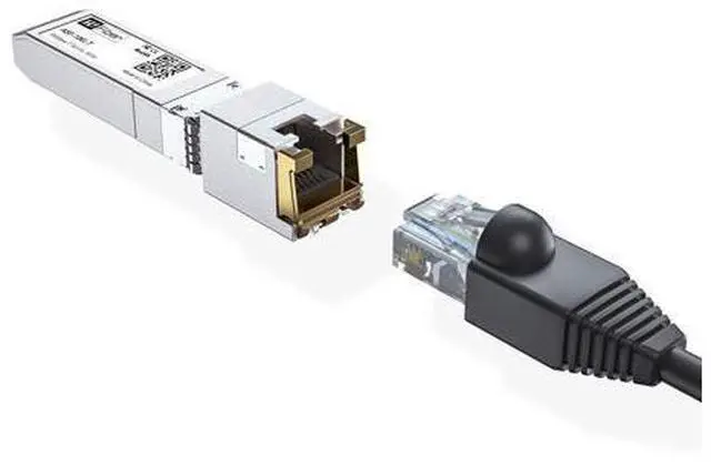 Alt view image 10 of 12 - H!Fiber 10Gb SFP+ RJ45 Transceiver, 10Gbase-T SFP+ Ethernet Copper Module Support 10G/5G/2.5G, CAT.6a/7, 30m, for Cisco SFP-10G-T-S, Ubiquiti UF-RJ45-10G, UniFi, TP-Link, Fortinet, Netgear, D-Link