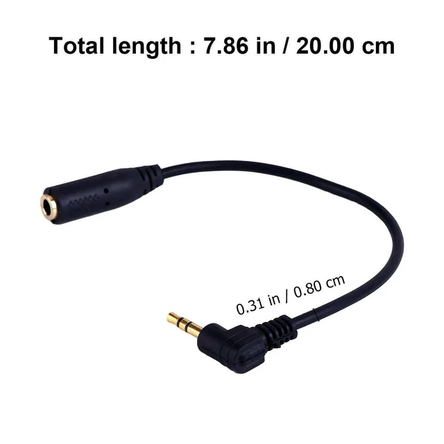 Alt view image 5 of 6 - 6Pcs Audio Extension Cable 2.5mm Male to 3.5mm Female Earphone Adapter Plastic Extension Cable for Cd Players Speakers Pc TV