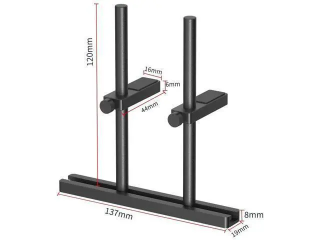 Alt view image 9 of 12 - Aomoproing GPU Support Bracket Dual Brace: Fan mounting Adjustable Aluminum Graphics Card GPU Sag Bracket Video Card Stand Holder Graphics Card Bracket, Support Big GPU - 128mm