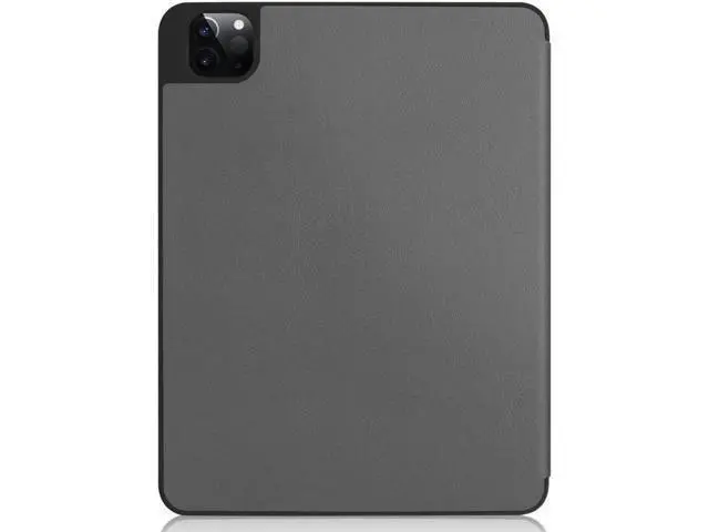 Alt view image 10 of 14 - iPad Pro 11 inch Case 2022 2021 2020 2018 with Pencil Holder, Slim Lightweight Trifold Stand Cover with Soft TPU Back Cover - Auto Sleep / Wake+Pencil Charging - Smart Case Grey