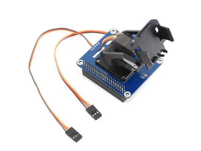 Alt view image 11 of 14 - 2-DOF Pan-Tilt HAT for Raspberry Pi Series Board Light Intensity Sensing Control Camera Movement I2C Interface