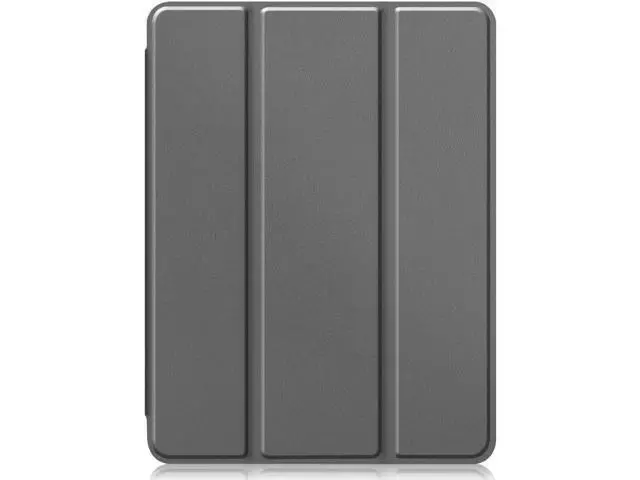 Alt view image 13 of 14 - iPad Pro 11 inch Case 2022 2021 2020 2018 with Pencil Holder, Slim Lightweight Trifold Stand Cover with Soft TPU Back Cover - Auto Sleep / Wake+Pencil Charging - Smart Case Grey