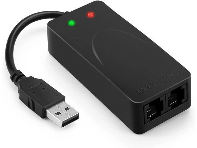 Alt view image 11 of 14 - USB 56K Voice Fax Data External V.90 V.92 Modem With Dual Ports, Compatible With Windows 98SE/2000/ME/XP/Vista/Win 7/Win 8/Win 10 Support Auto-Dial, Tone and Pulse Dialing, Auto Answer, Auto Retrain
