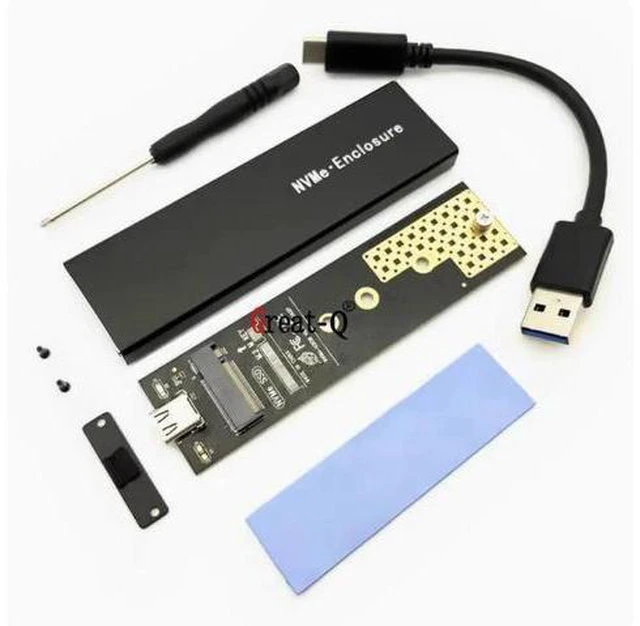 Alt view image 6 of 10 - m.2 NGFF nvme to usb3.1 gen2 type-c Solid State SSD mobile disk box conversion card package