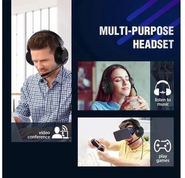 Alt view image 11 of 14 - Wired Gaming Headset & for Xbox one Headset & PS4 Gaming Headset, 3.5mm Surround Stereo Gaming Headphones with Mic Soft Memory Earmuffs for PC,Laptop, PS3