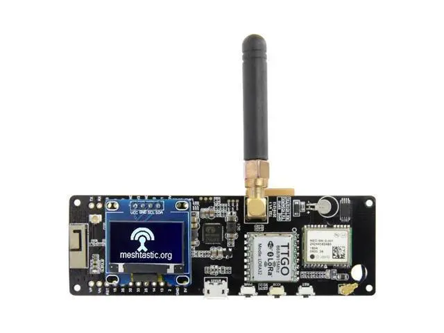 Alt view image 7 of 12 - Meshtastic-t-beam V1.1,soporte de batería con OLED, V1.1,ESP32,433/868/915 Mhz, WiFi, Bluetooth, ESP32, GPS, NEO-6M,SMA923(915Mhz OLED)