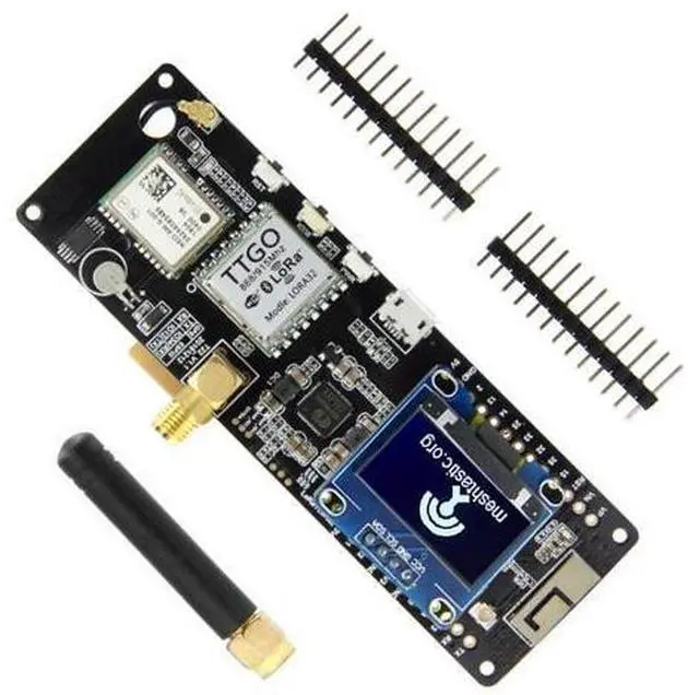 Alt view image 11 of 12 - Meshtastic-t-beam V1.1,soporte de batería con OLED, V1.1,ESP32,433/868/915 Mhz, WiFi, Bluetooth, ESP32, GPS, NEO-6M,SMA923(915Mhz OLED)
