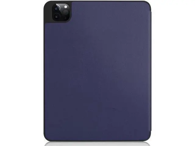 Alt view image 13 of 14 - iPad Pro 11 inch Case 2022 2021 2020 2018 with Pencil Holder, Slim Lightweight Trifold Stand Cover with Soft TPU Back Cover - Auto Sleep / Wake+Pencil Charging - Smart Case Blue