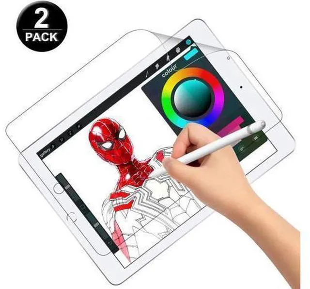 Alt view image 8 of 14 - Paper-Like Screen Protector for New iPad 9.7 2018 2017 / iPad Pro 9.7 2016 / iPad Air 2 / iPad Air Paper Texture Film Special for Writing Drawing and Sketching Apple Pencil Compatible