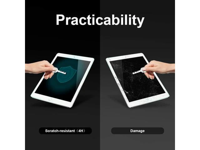 Alt view image 10 of 14 - Paper-Like Screen Protector for New iPad 9.7 2018 2017 / iPad Pro 9.7 2016 / iPad Air 2 / iPad Air Paper Texture Film Special for Writing Drawing and Sketching Apple Pencil Compatible