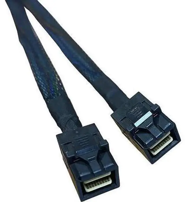 Alt view image 14 of 14 - 80CM PCIe 4.0 MCIO Fanout Cable, SFF-TA-1016 8i 74Pin Mini Cool Edge IO to Dual SFF-8639 U.2 NVMe Storage Cable with Independent Power Supply