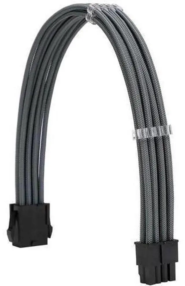 Alt view image 9 of 11 - Grey Braided PSU Extension Cable Kit, 18AWG ATX 24Pin + EPS 8Pin + PCIe 8Pin Cables with Cable Combs