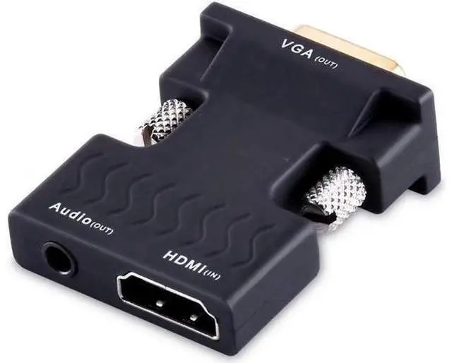 Alt view image 10 of 12 - AOMOPROING HDMI to VGA Converter with Audio, Tendak Gold-Plated 1080P HDMI Female to VGA Male Video Adapter with 3.5mm Stereo Audio for Laptop PC PS3 Xbox STB Blu-ray TV Stick