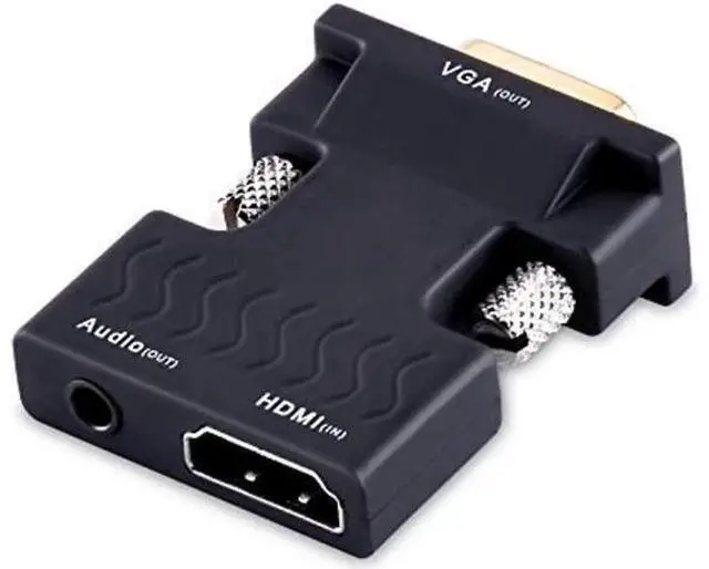 Alt view image 11 of 12 - AOMOPROING HDMI to VGA Converter with Audio, Tendak Gold-Plated 1080P HDMI Female to VGA Male Video Adapter with 3.5mm Stereo Audio for Laptop PC PS3 Xbox STB Blu-ray TV Stick