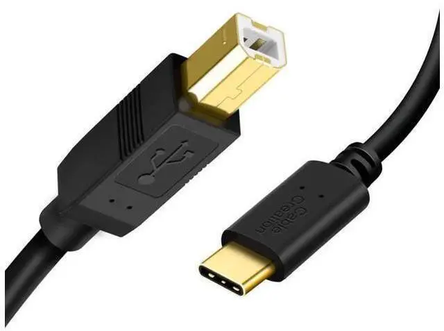 Alt view image 8 of 14 - 15FT/4.5M USB B to USB C Cable, Type B to Type C Printer Cord for MacBook, MIDI Controller, Keyboard