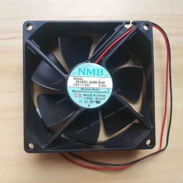 Alt view image 6 of 10 - Compatible for NMB 3610KL-04W-B40 12V 0.28A 9cm 9225 2-Wire Cooling Fan