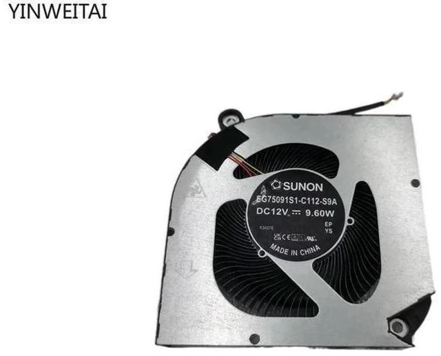 Alt view image 2 of 2 - FOR Laptop CPU Cooling Fan FOR EG75091S1-C112-S9A 12V EG75091S1-C070-S9A NS8CC19 21G11 12V