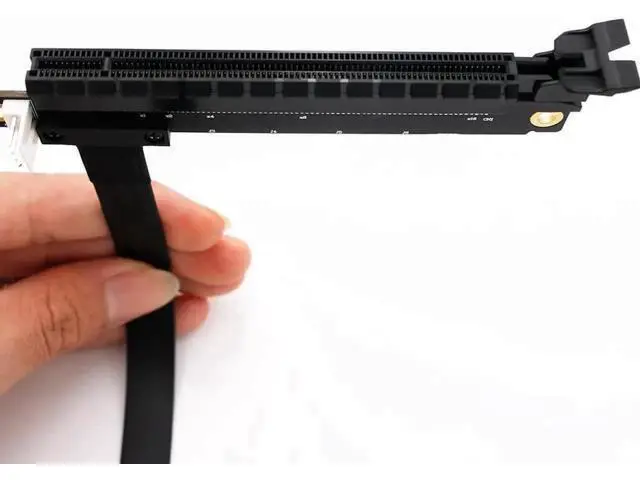 Alt view image 12 of 12 - PCIe 1x to 16x Flexible Riser Extension Cable, SATA to IDE 4Pin Powered PCI-E Adapter for GPU Mining Rig
