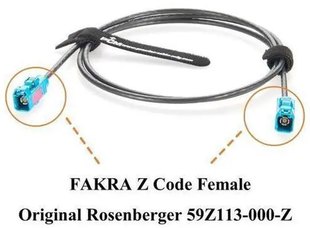 Alt view image 9 of 12 - Original Rosenberger 59Z113-000-Z FAKRA Z Female to Female RF Coaxial Cable 50 Ohm Vehicle Car GPS Antenna Extension Cable for ADAS, FPD-Link GMSL2 Camera, Satellite Radio, Infotainment (2M/6.6FT)
