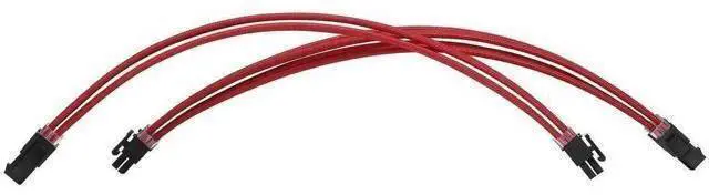 Alt view image 12 of 12 - Red Braided PSU Extension Cable Kit, 18AWG ATX 24Pin + EPS 8Pin + PCIe 8Pin Cables with Cable Combs