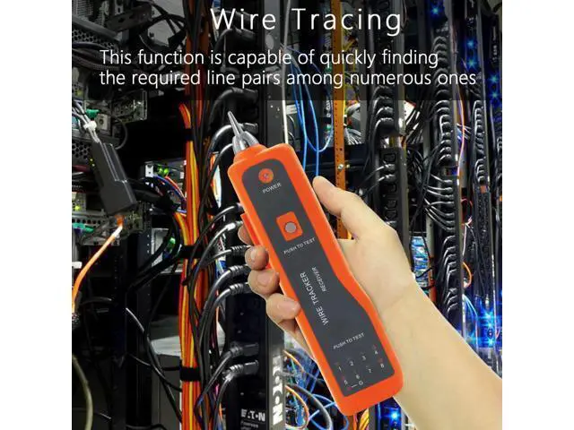 Alt view image 14 of 14 - Wire Tester RJ45 RJ11 Cable Tracker Line Finder Multifunction Wire Tracker Ethernet LAN Network Cat5 Cat6 with Earphone for Cable Collation, Network Maintenance Collation, Telephone Line Test