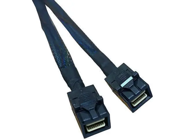 Alt view image 9 of 10 - 80cm SlimSAS Splitter Cable, SFF-8654 74Pin 8X to Dual SFF-8643 36Pin 2×4X Mini SAS HD Server Internal Storage Data Cable
