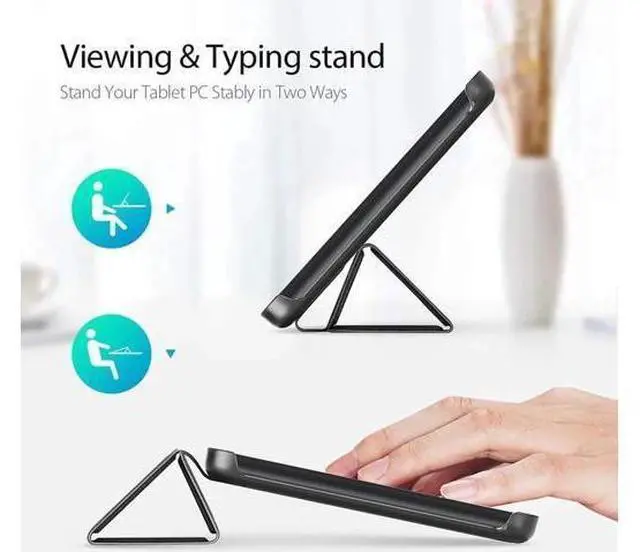 Alt view image 12 of 14 - Case for All-New Kindle Fire HD 8 2020 / Fire HD 8 Plus 2020 10th Generation Ultra Slim Smart PC Shell Folding Stand Cover with Auto Sleep Wake